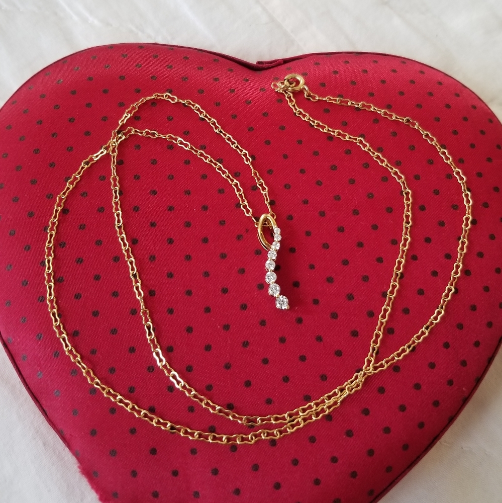 Vintage Stauer 925 Gold Overlay Journey  Pendant